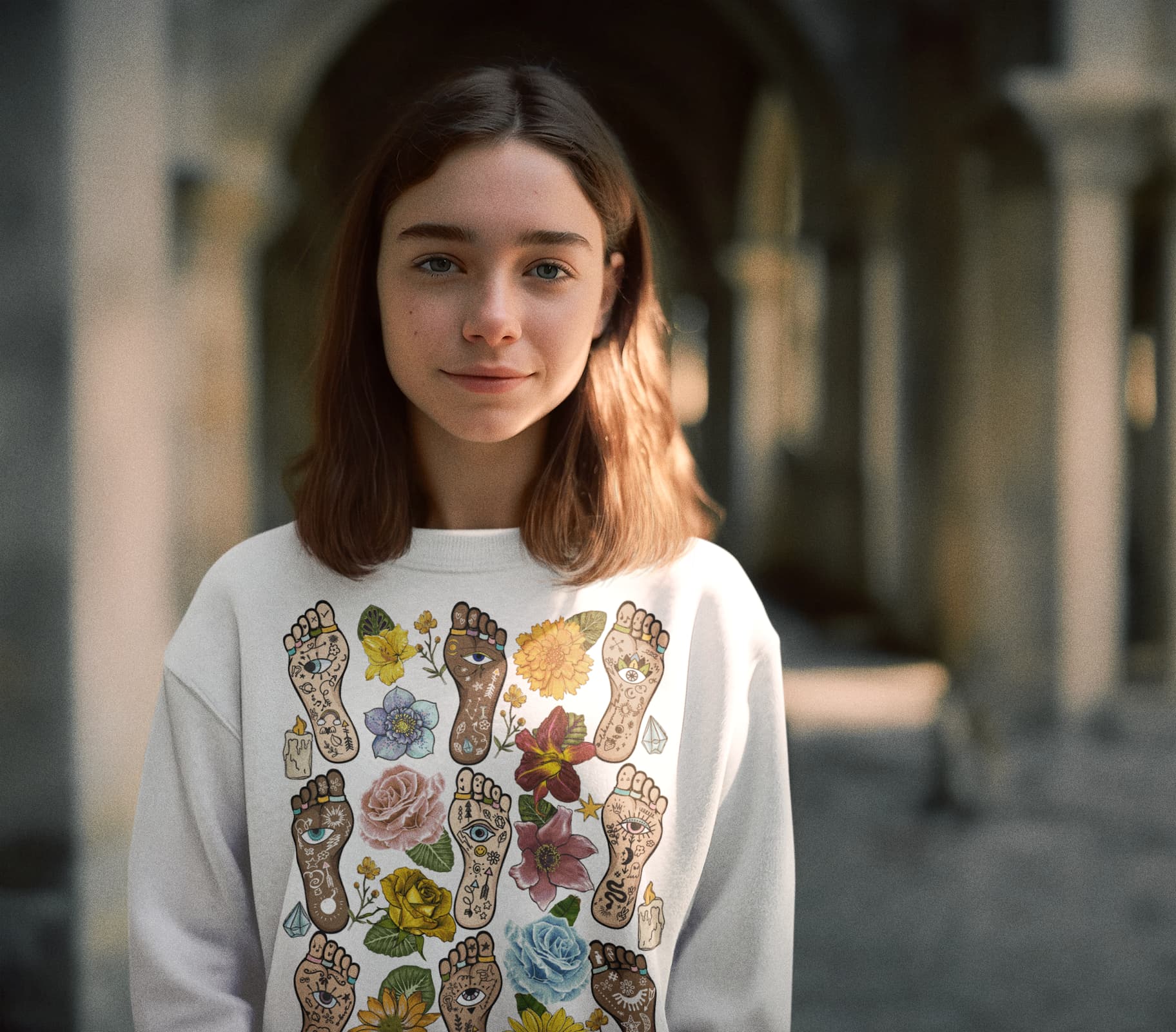 Hamsa Feet Graphic Tee Shirt, Hoodie sweatshirt