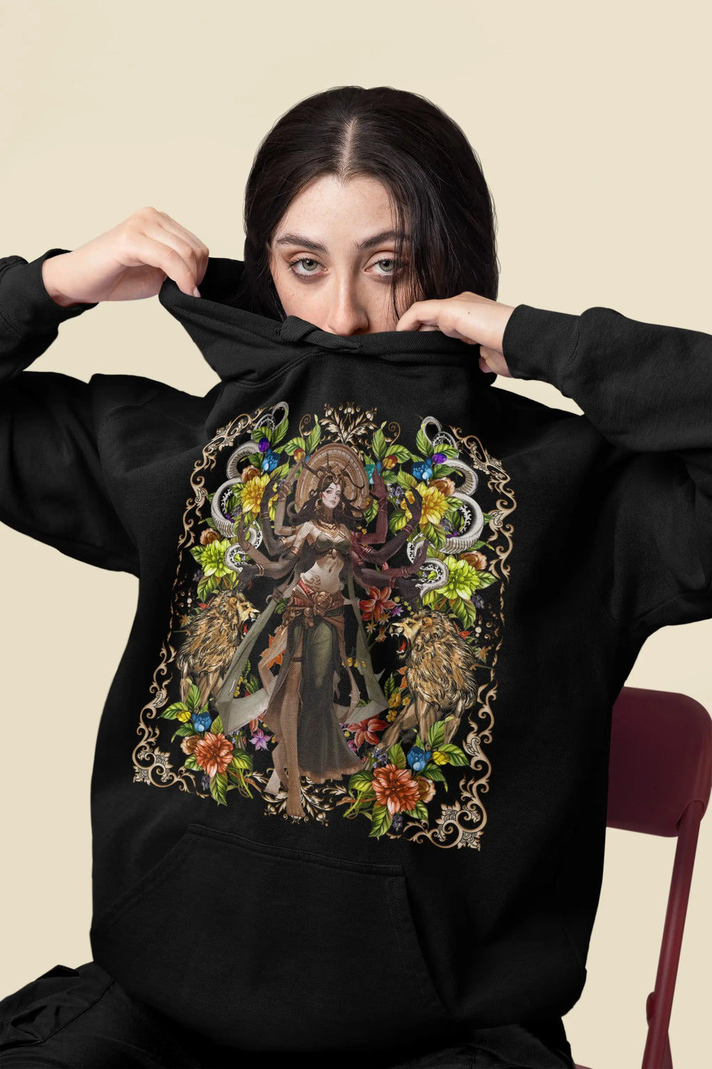 Warrior Goddess of The Wild Graphic Tee Shirt, Hoodie Sweatshirt