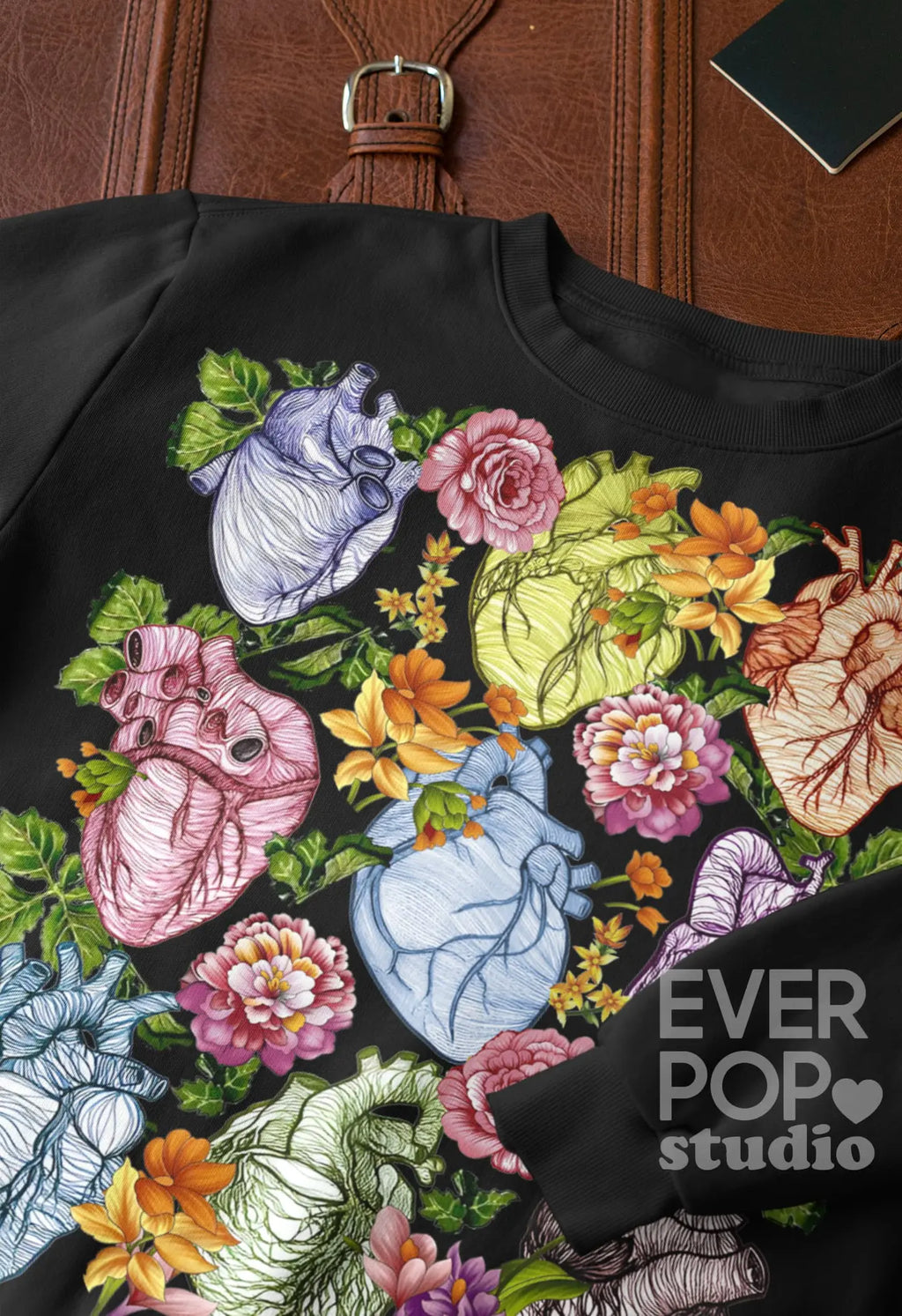 Heart Anatomy Graphic Tee Shirt, Hoodie Sweatshirt