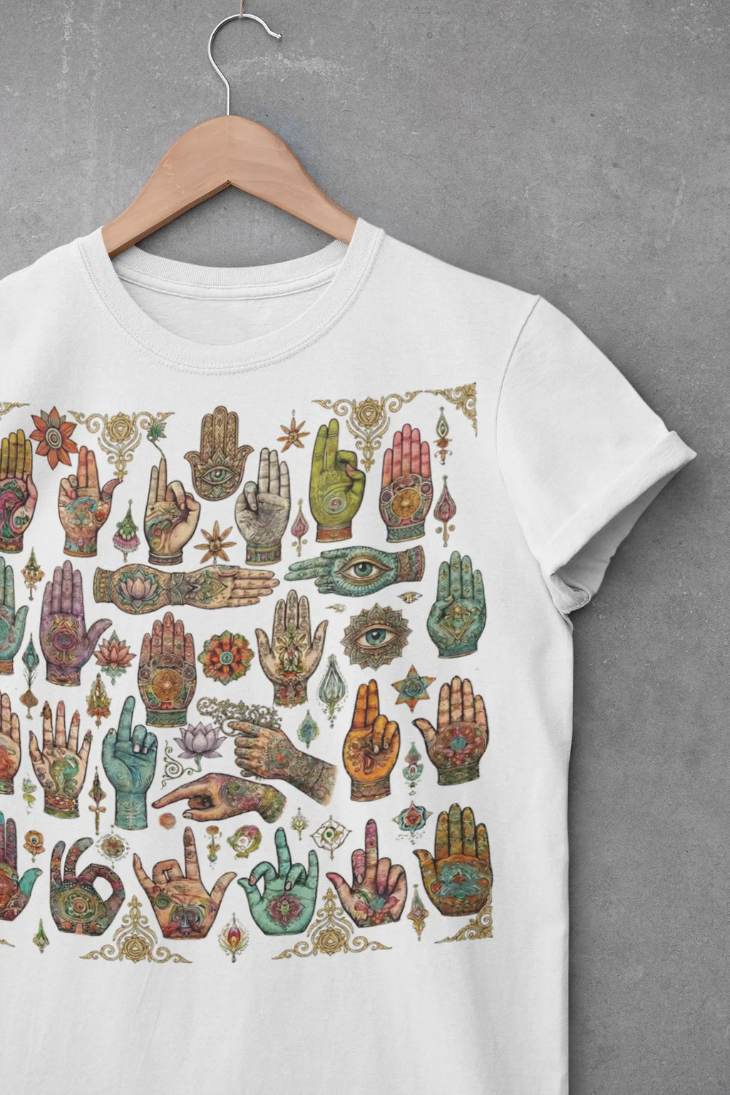 Hamsa & Third Eye Hands Graphic Tee Shirt, Hoodie Sweatshirt