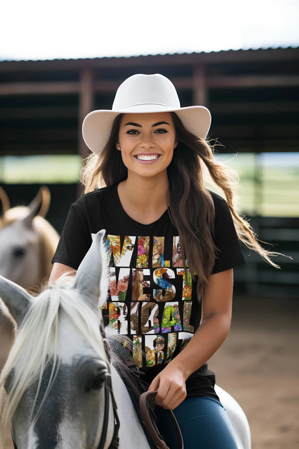 Wild Western Tribe  Graphic Tee Shirt, Hoodie Sweatshirt