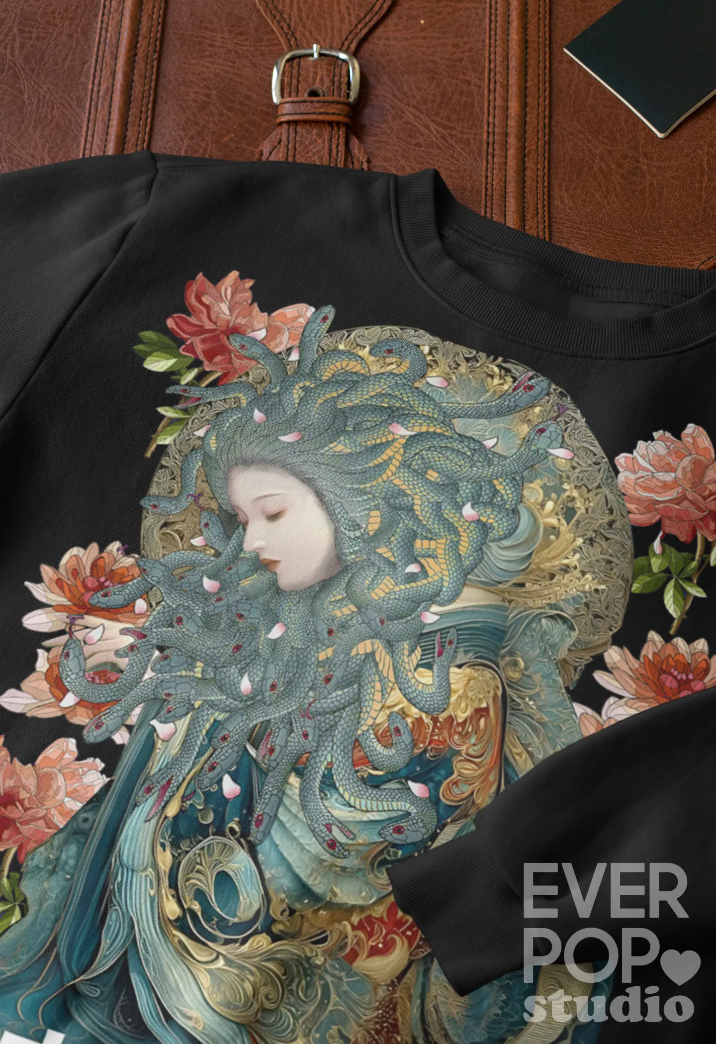 Japanese Medusa Graphic Tee Shirt, Hoodie Sweatshirt