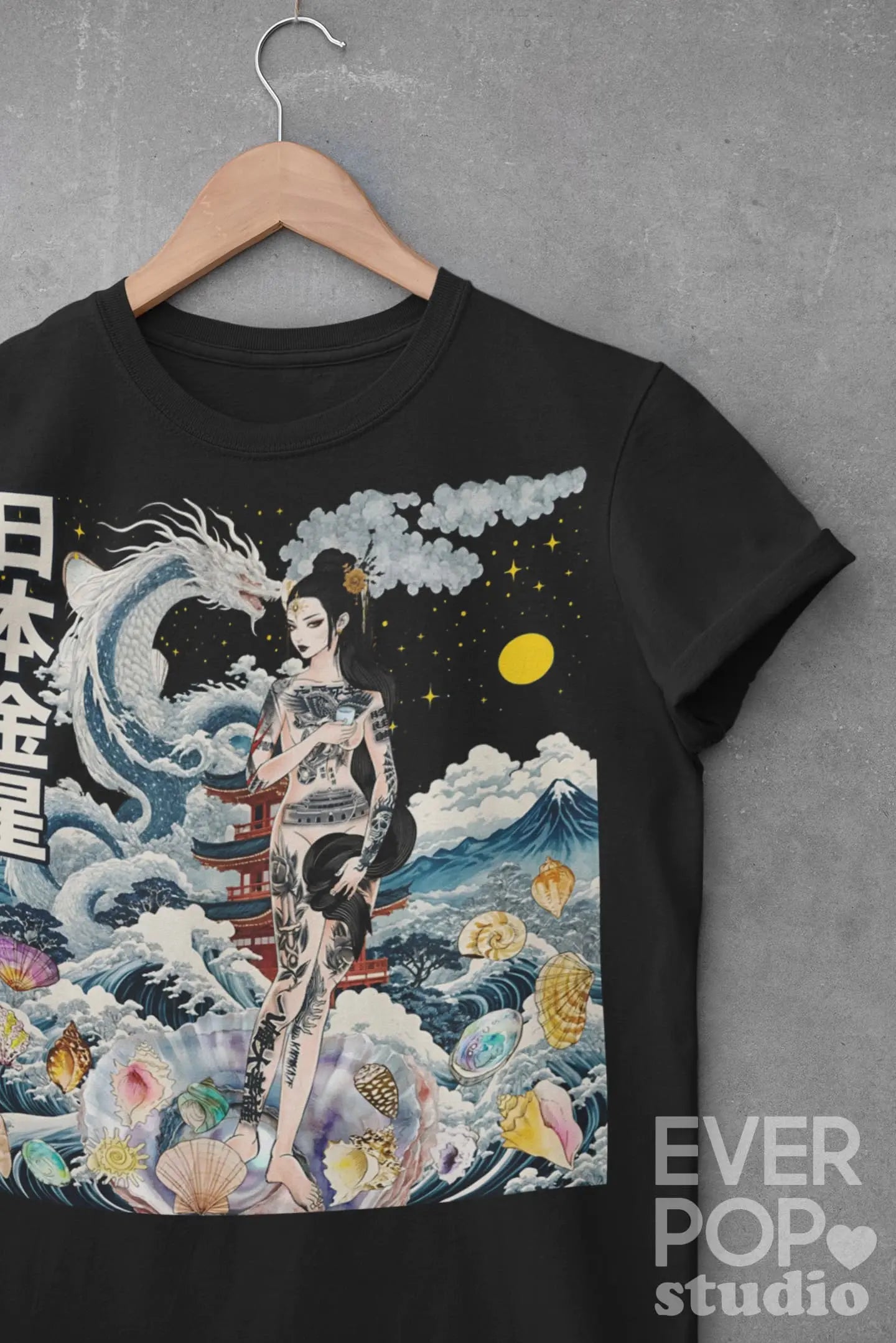 Japanese Venus Goddess Graphic Tee Shirt, Hoodie Sweatshirt