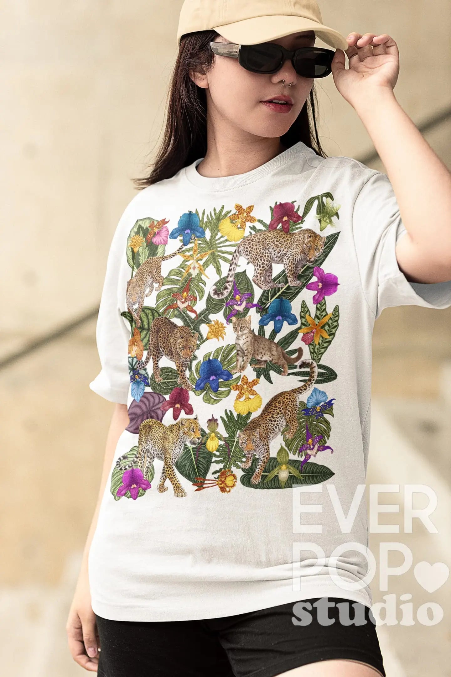 Leopard Cheetah Graphic Tee Shirt, Hoodie Sweatshirt