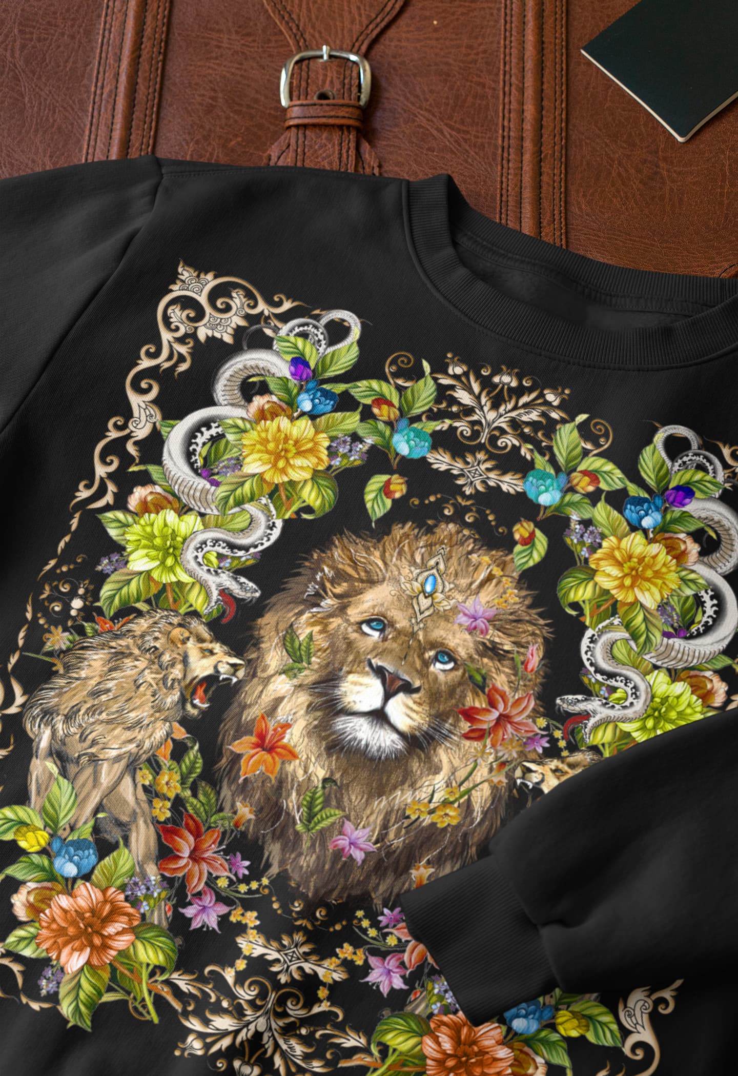 Lion Animal Graphic Tee Shirt, Hoodie Sweatshirt