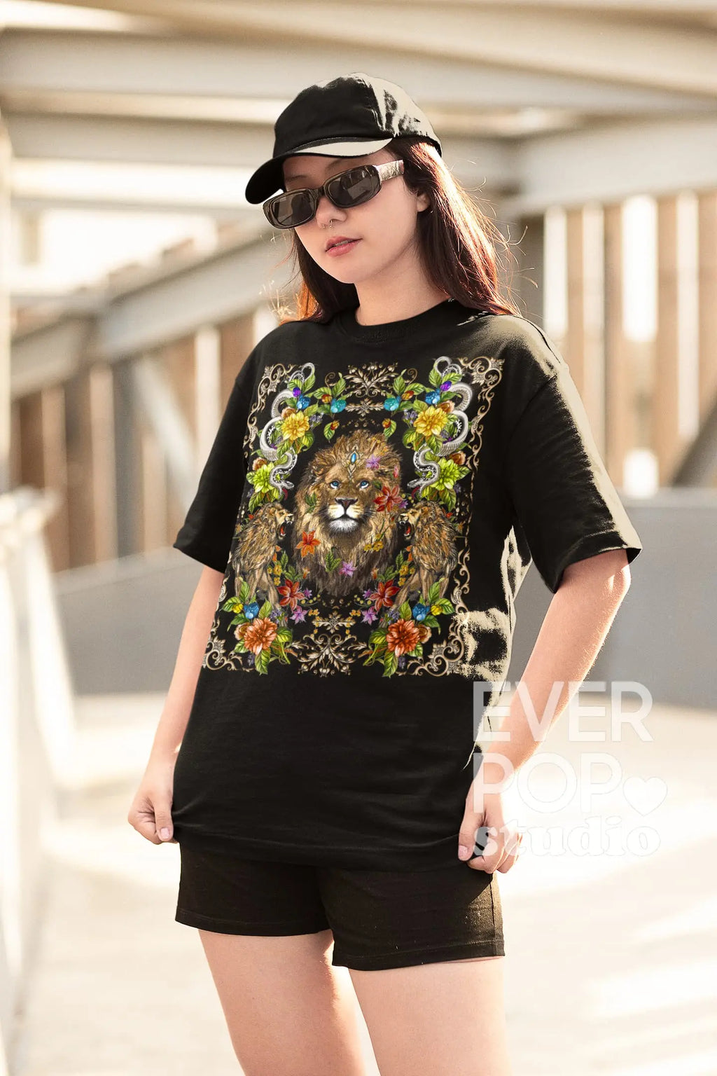 Lion Animal Graphic Tee Shirt, Hoodie Sweatshirt