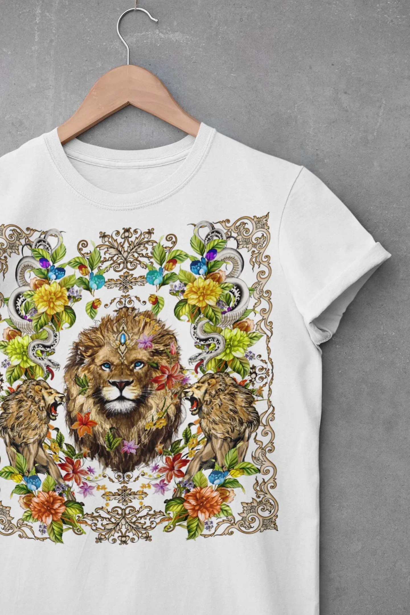Lion Animal Graphic Tee Shirt, Hoodie Sweatshirt