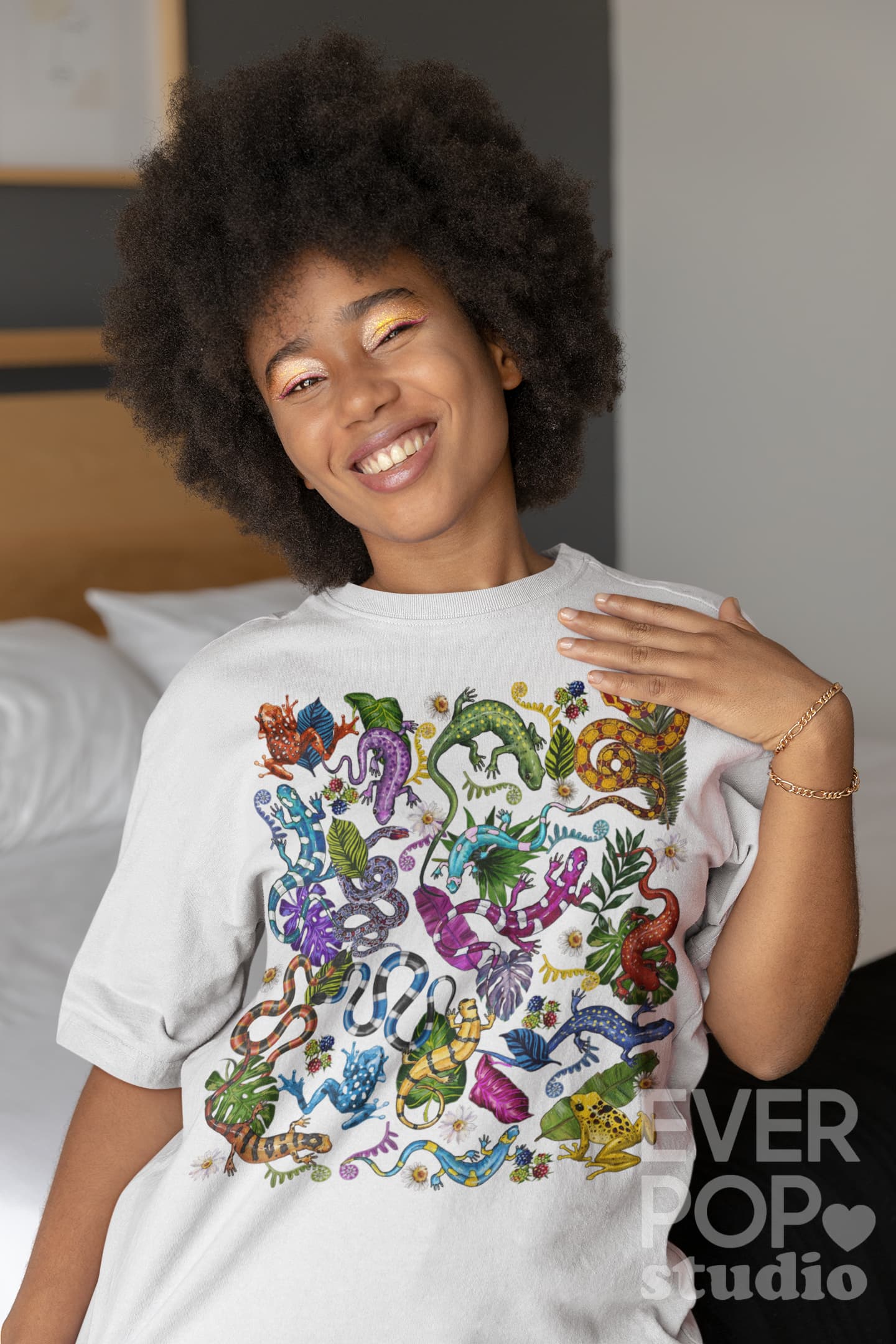 Lizard Reptile Graphic Tee Shirt, Hoodie Sweatshirt