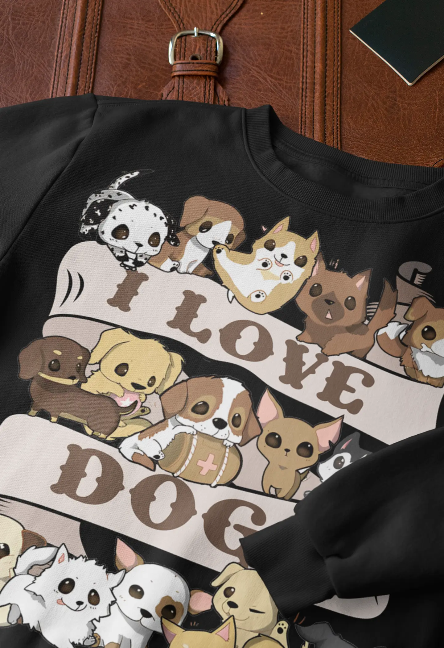 I Love Dogs-Puppy Friends Graphic Tee Shirt, Hoodie Sweatshirt