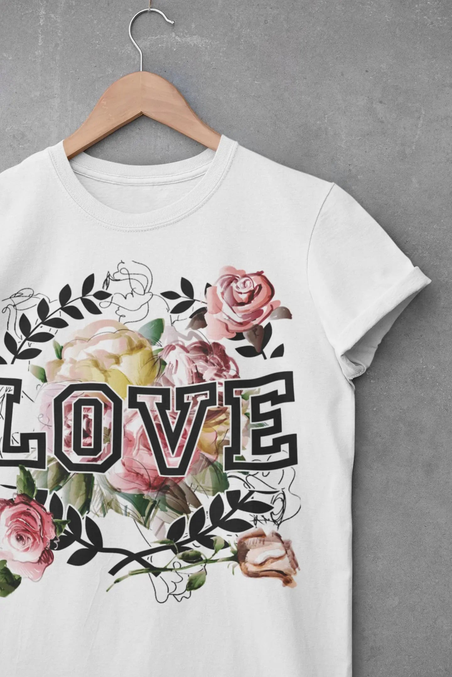 Fall Rose Love Graphic Tee Shirt, Hoodie sweatshirt