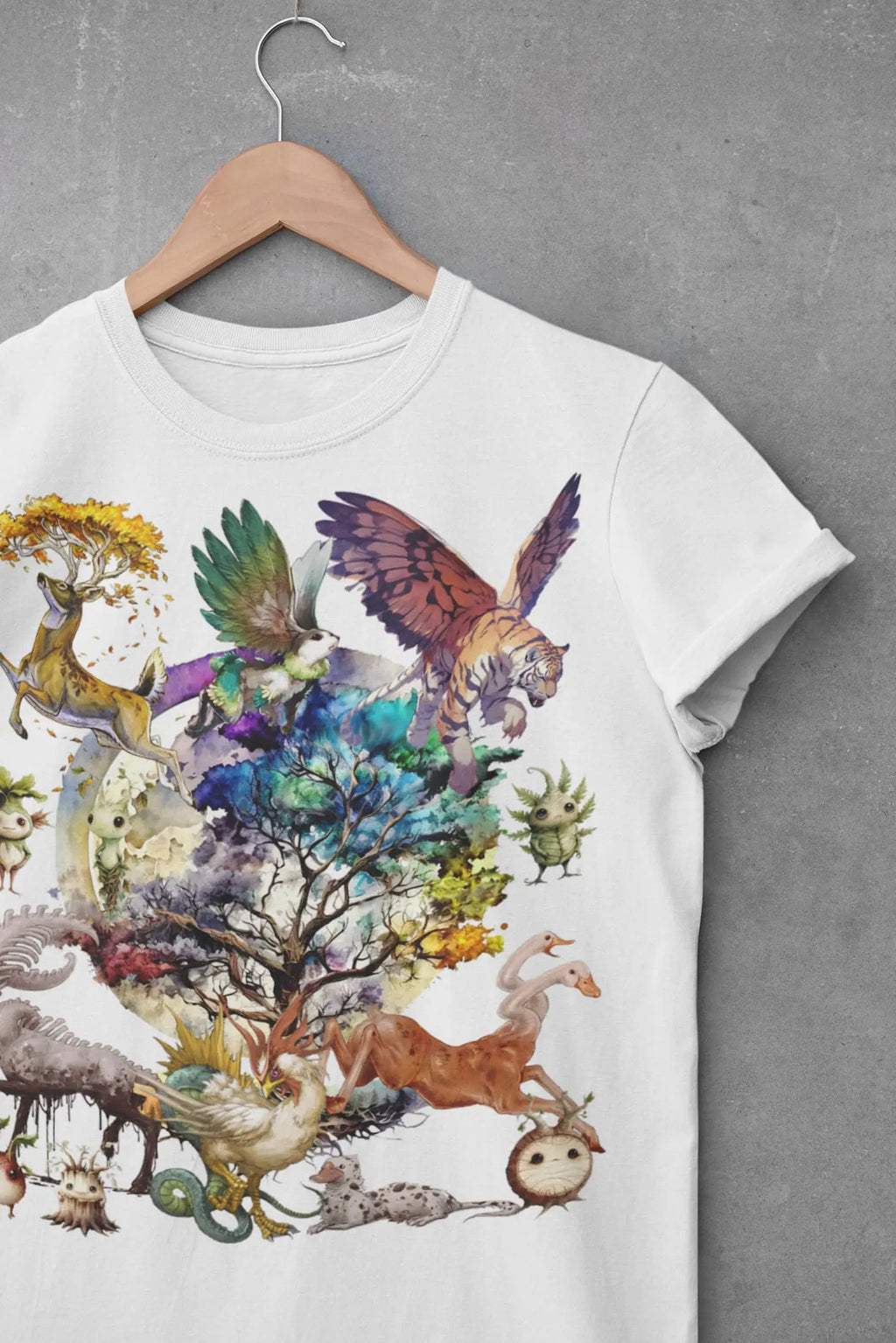 Mystical Animal Woodland Graphic Tee shirt, Hoodie Sweatshirt