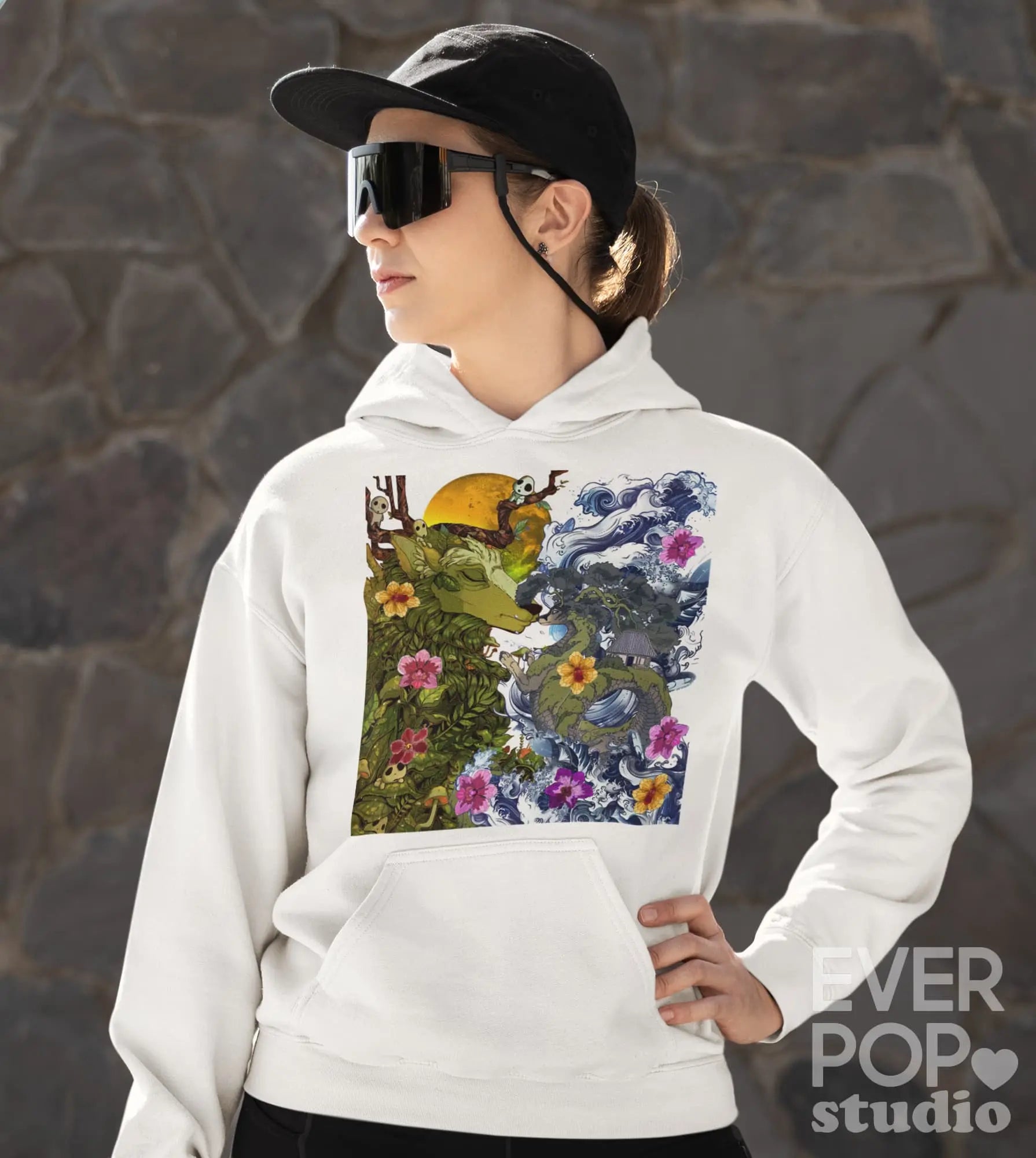 Anime Mountain Graphic Tee Shirt, Hoodie Sweatshirt