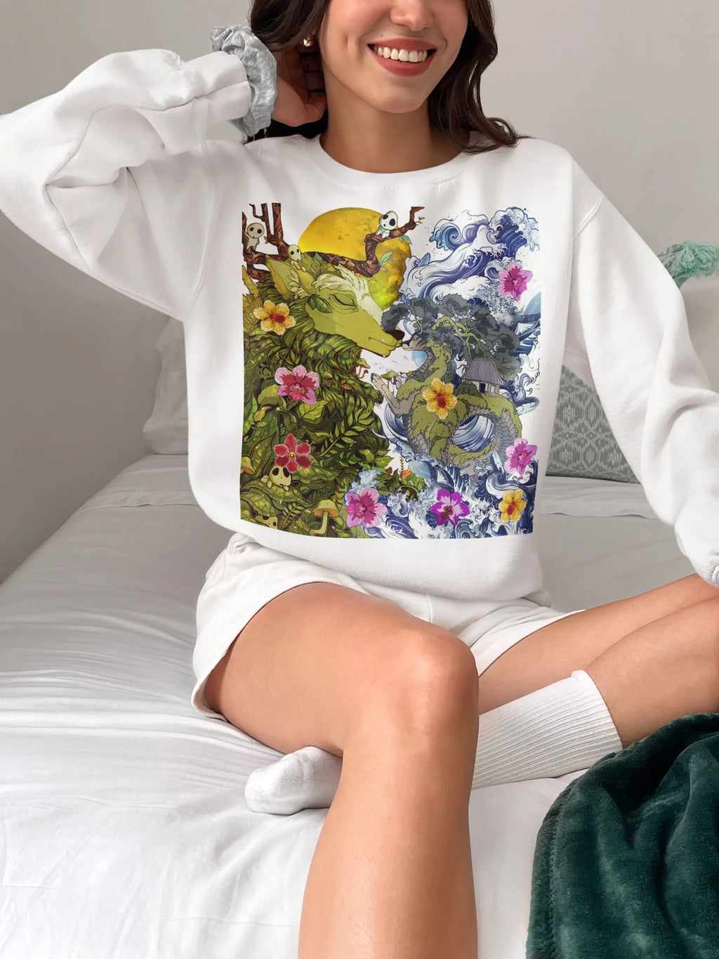 Anime Mountain Graphic Tee Shirt, Hoodie Sweatshirt