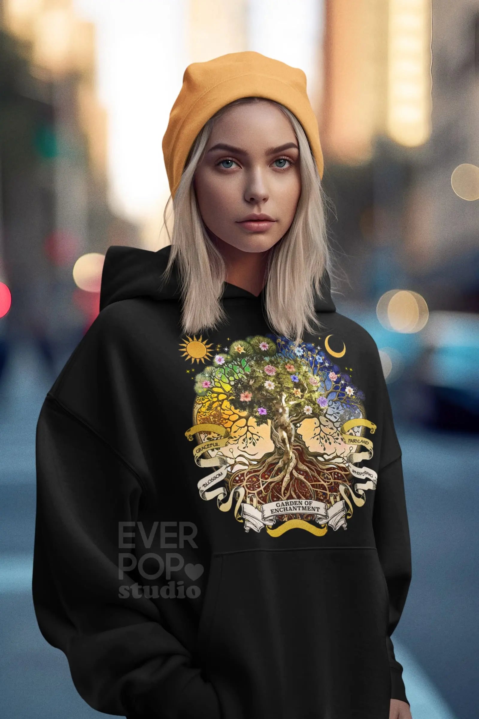 Witch Magic Tree Graphic Tee Shirt, Hoodie Sweatshirt