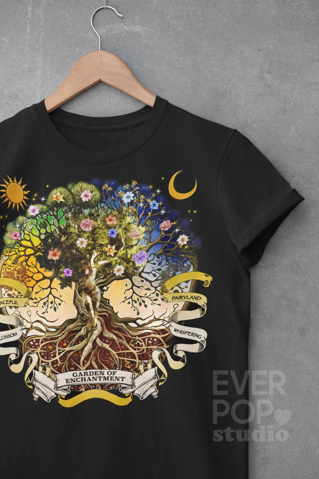 Witch Magic Tree Graphic Tee Shirt, Hoodie Sweatshirt