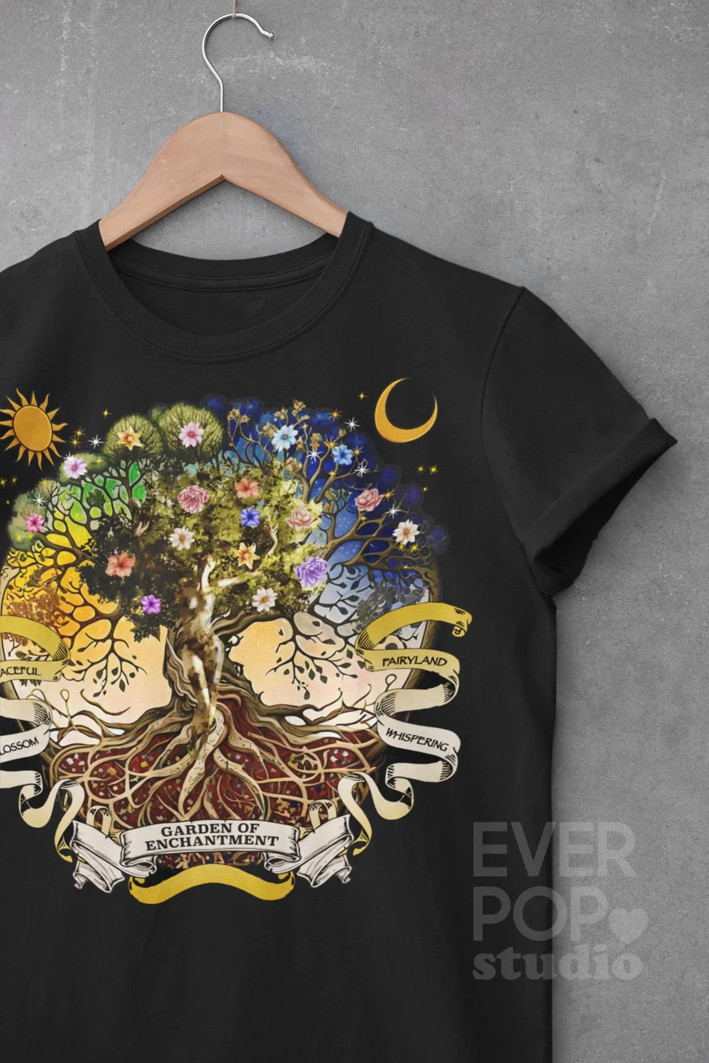 Witch Magic Tree Graphic Tee Shirt, Hoodie Sweatshirt