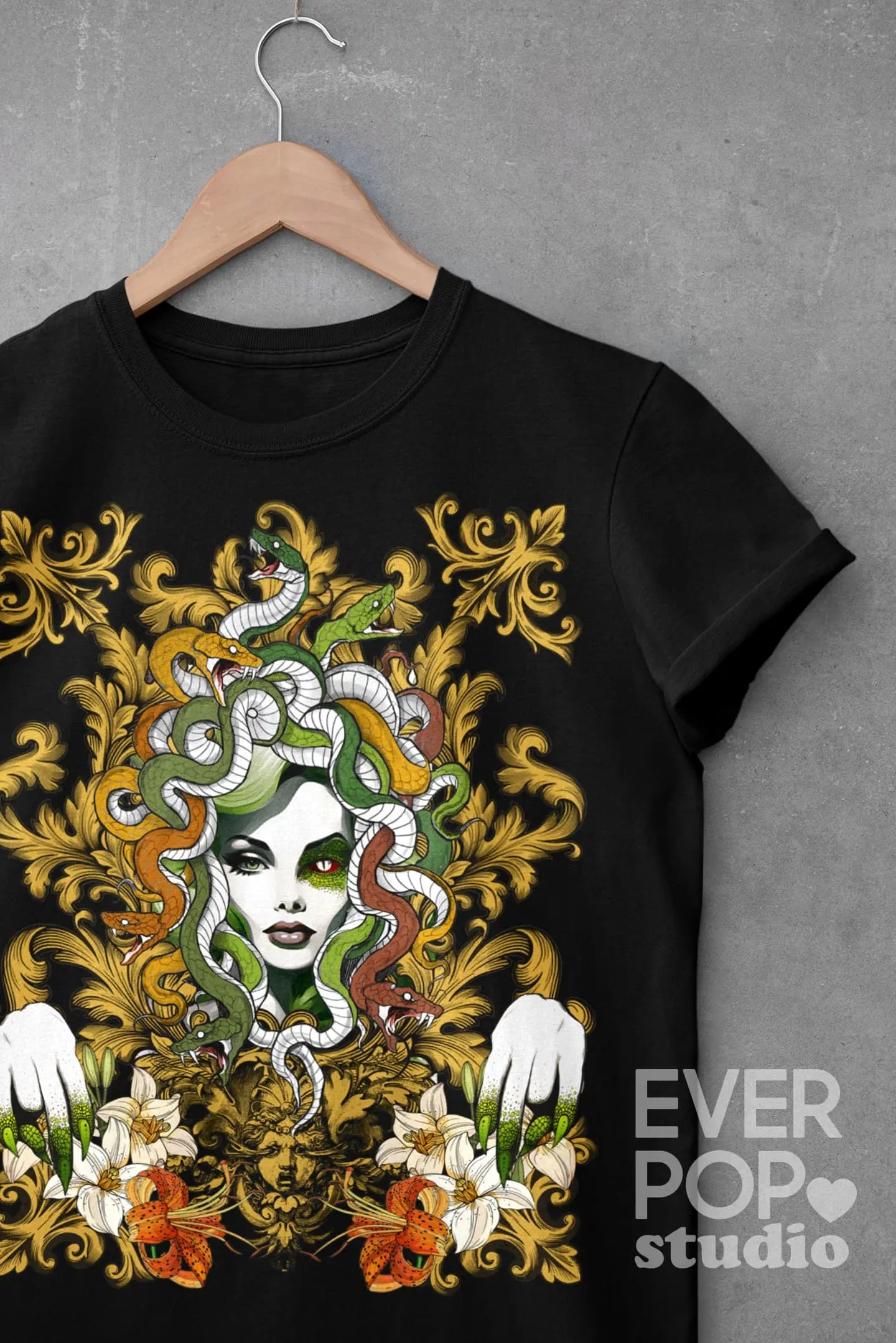 Medusa Goddess Graphic Tee Shirt, Hoodie Sweatshirt