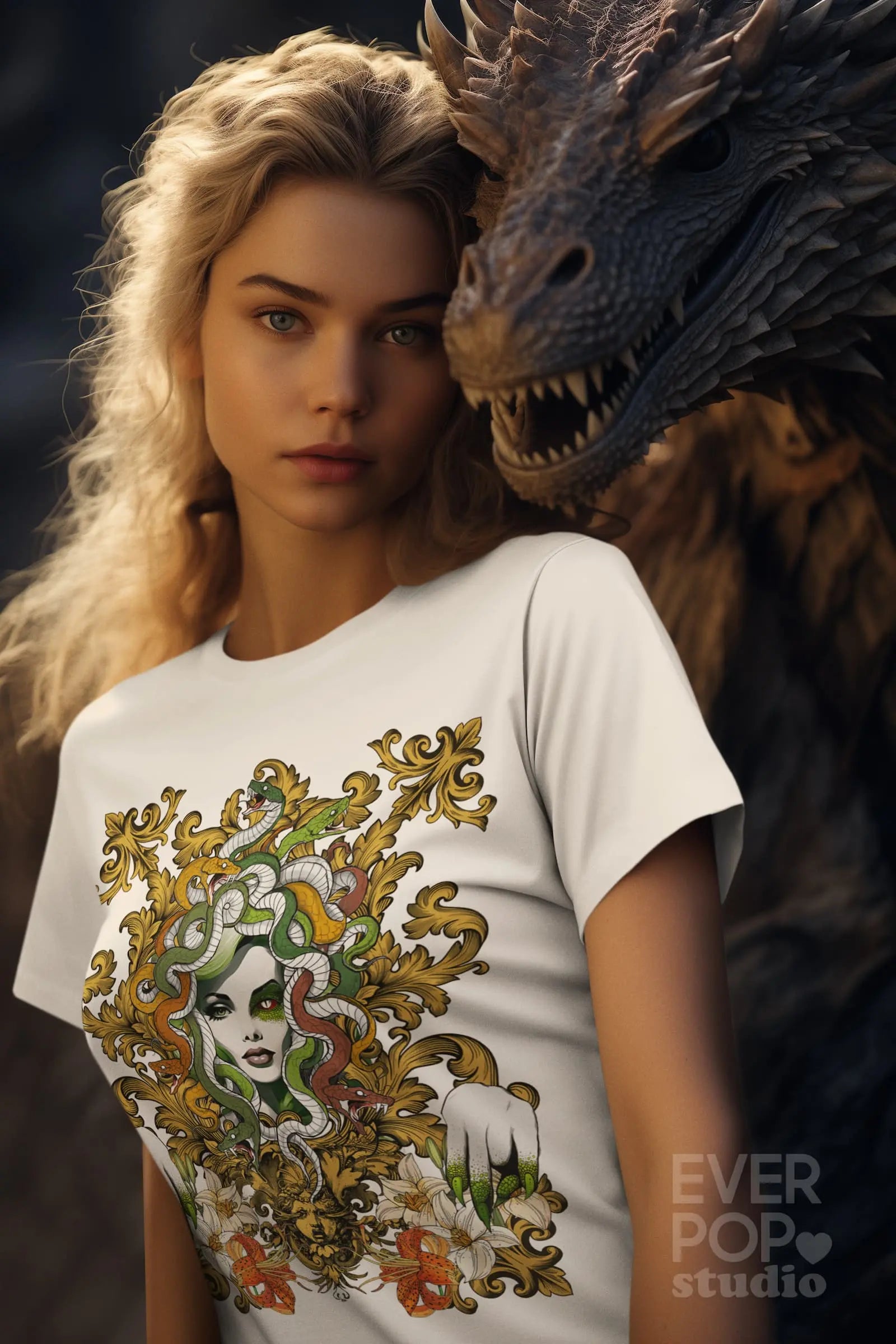 Medusa Goddess Graphic Tee Shirt, Hoodie Sweatshirt