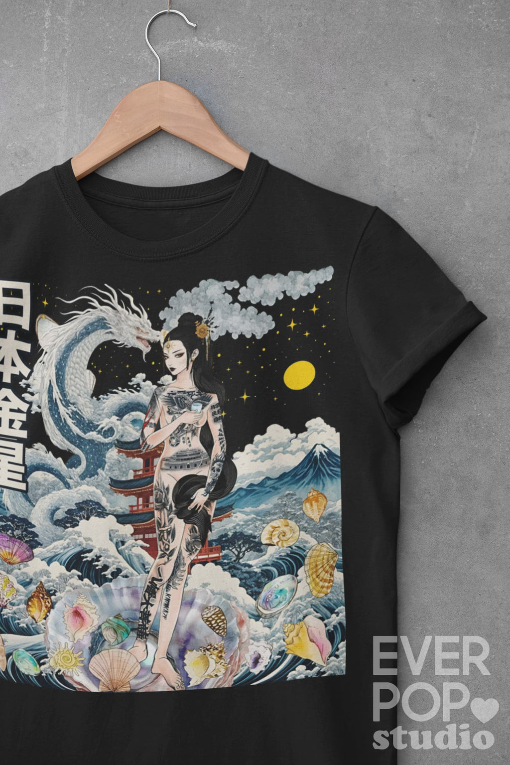 Japanese Venus Goddess Graphic Tee Shirt, Hoodie Sweatshirt