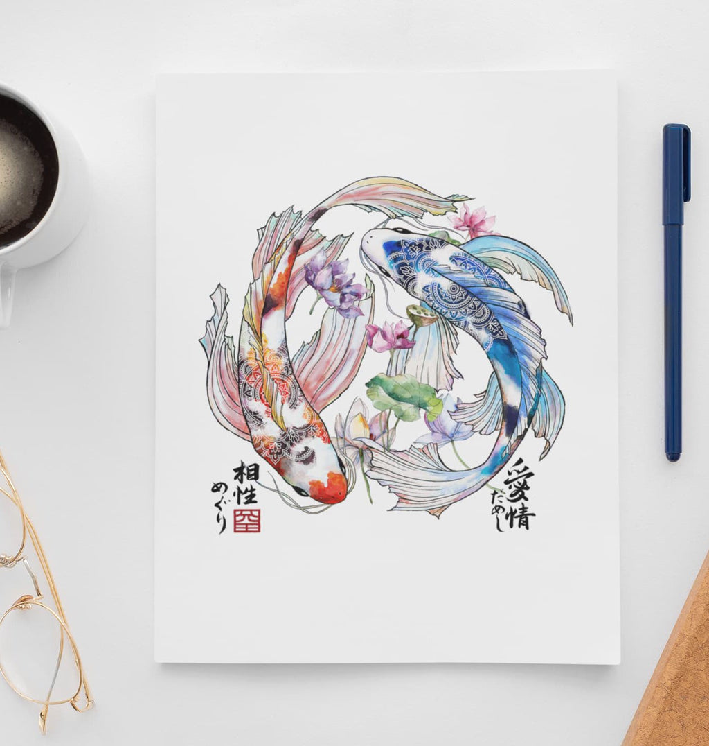 Koi Fish Sticker