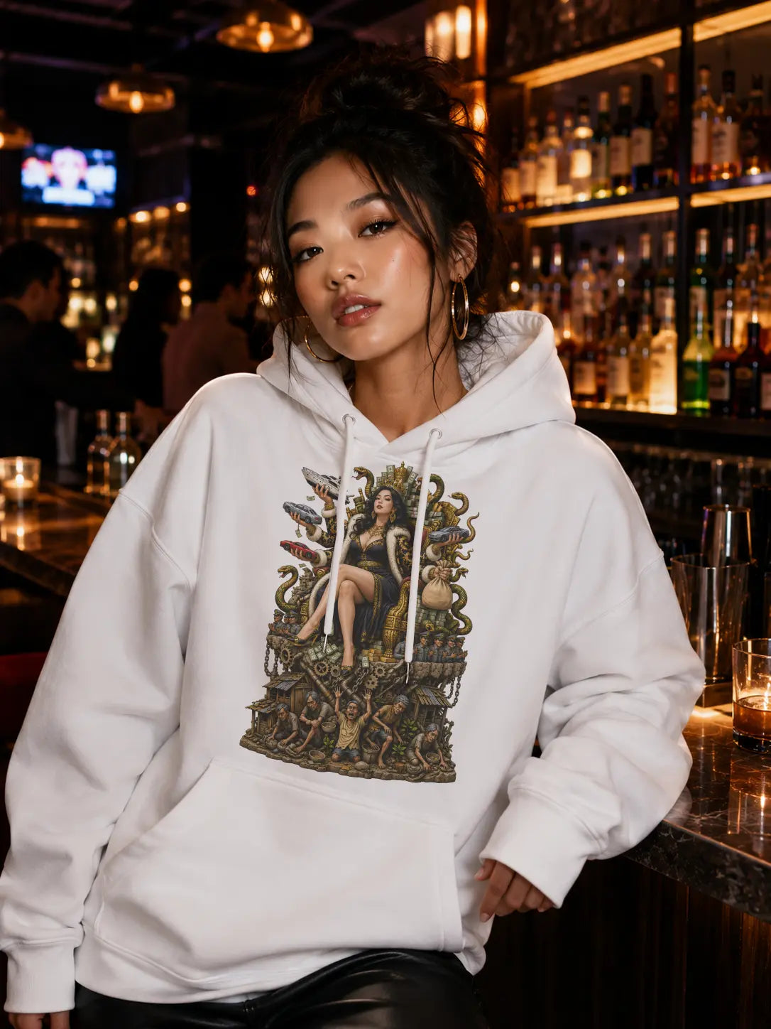 Queen of Greed Graphic Tee Shirt, Hoodie Sweatshirt