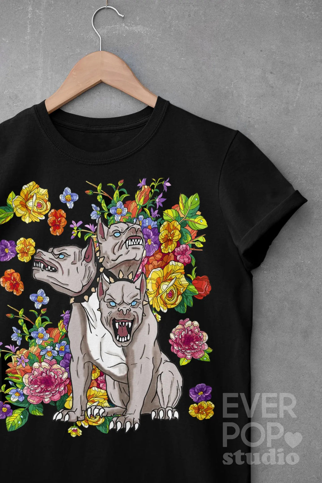 Cerberus Dog Graphic Tee Shirt, Hoodie Sweatshier