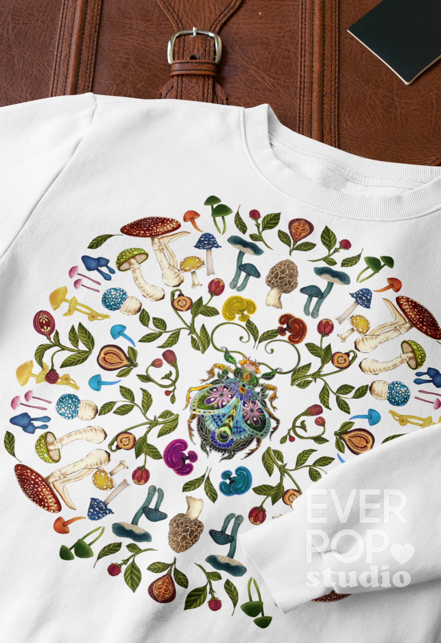 Mushroom Mandala Graphic Tee Shirt, Hoodie Sweatshirt