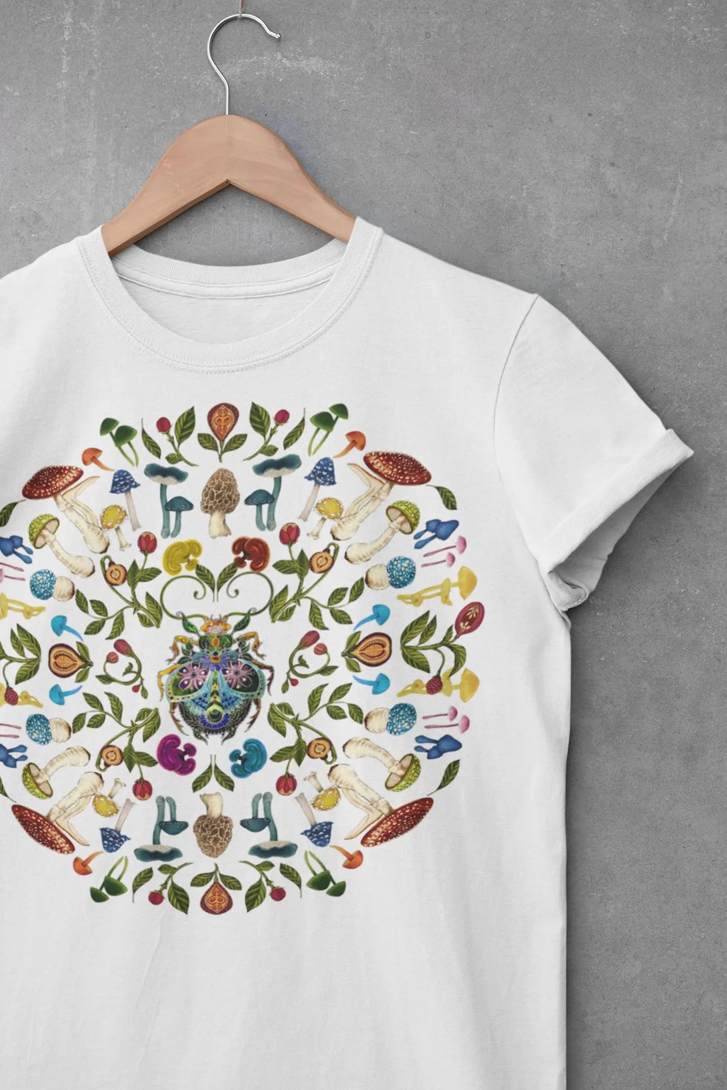 Mushroom Mandala Graphic Tee Shirt, Hoodie Sweatshirt