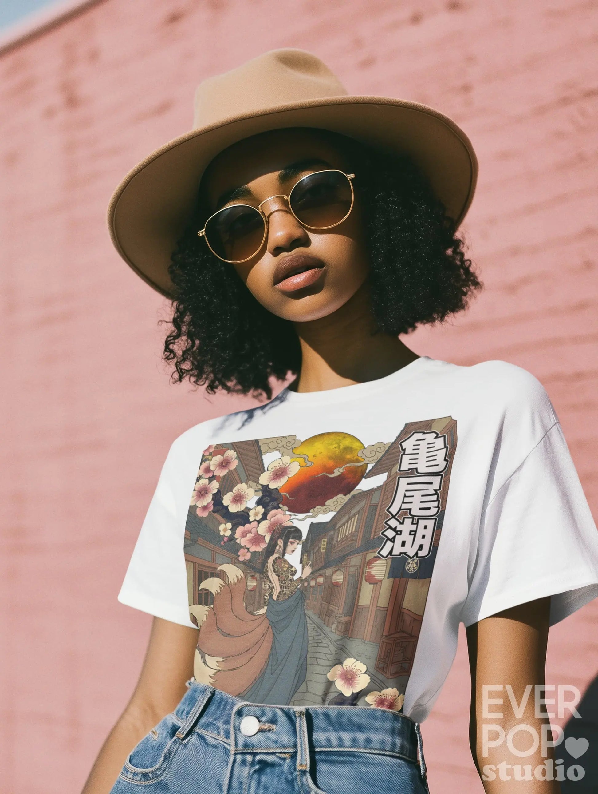 Nine-Tailed Fox Lady Graphic Tee Shirt, Hoodie Sweatshirt