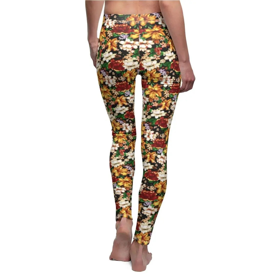 Floral Print Leggings: Women's Activewear Yoga Pants