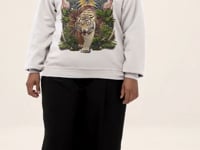 Tropical Tiger Graphic Tee Shirt, Hoodie Sweatshirt