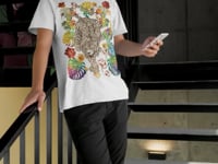Tattoo Tropical Tiger Graphic Tee Shirt, Hoodie Sweatshirt