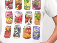 Fruit Canned Juice  Graphic Tee Shirt, Hoodie Sweatshirt