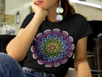 Colorful Dot Mandala Graphic Tee Shirt, Hoodie Sweatshirt