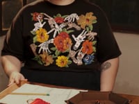 Lip Flower Tattoo Graphic Tee Shirt, Hoodie Sweatshirt