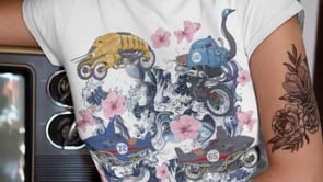 Steampunk Beach Graphic Tee Shirt, Hoodie Sweatshirt