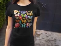 Floral Butterfly Graphic Tee Shirt, Hoodie Sweatshirt