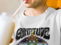 Gratitude Hippie Graphic Tee Shirt, Hoodie Sweatshirt