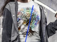 Wolf Mandala Tree Graphic Tee Shirt, Hoodie Sweatshirt