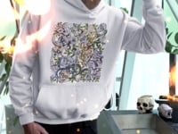Sugar Skull Snake Graphic Tee Shirt, Hoodie Sweatshirt