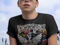 Skeleton Rock and Roll Graphic Tee Shirt, Hoodie Sweatshirt