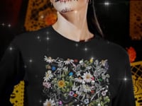 Goth Skeleton Graphic Tee Shirt, Hoodie Sweatshirt