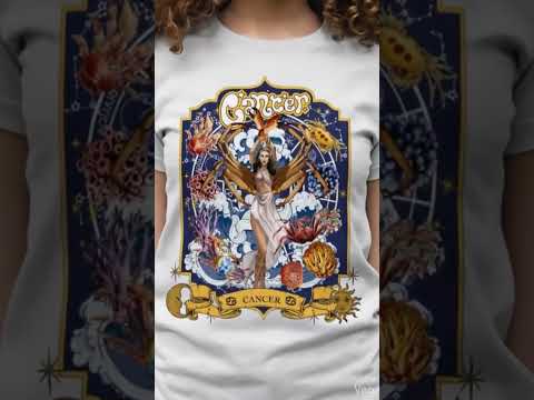 Cancer Zodiac Graphic Tee Shirt, Hoodie Sweatshirt