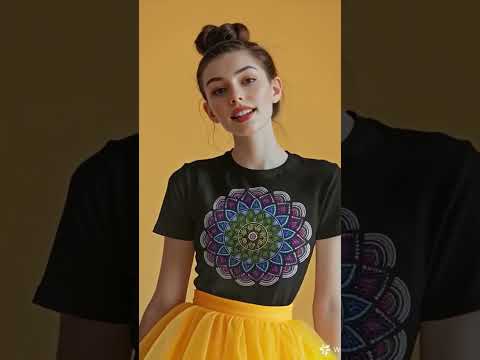 Colorful Dot Mandala Graphic Tee Shirt, Hoodie Sweatshirt