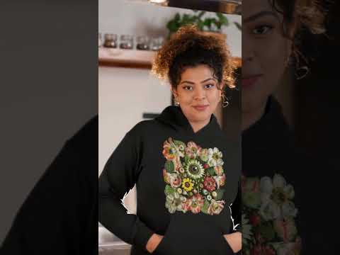 All-Seeing Garden, Surreal Floral Eye Graphic Tee Shirt, Hoodie Sweatshirt