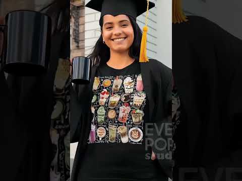 Coffee Boba Tea Graphic Tee Shirt, Hoodie sweatshirt