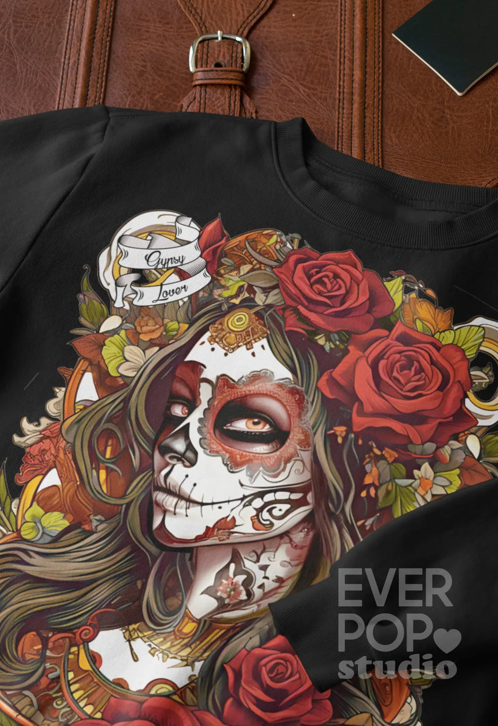 Sugar Skull Graphic Tee Shirt, Hoodie Sweatshirt