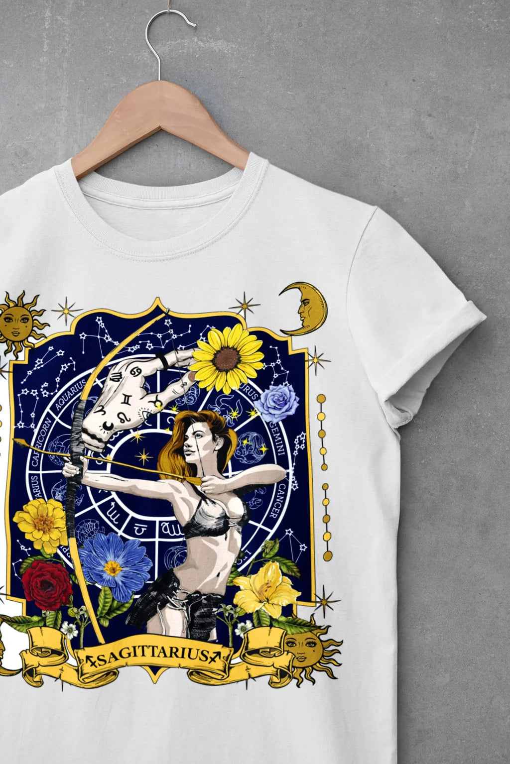 Sagittarius Zodiac Graphic Tee Shirt, Hoodie Sweatshirt