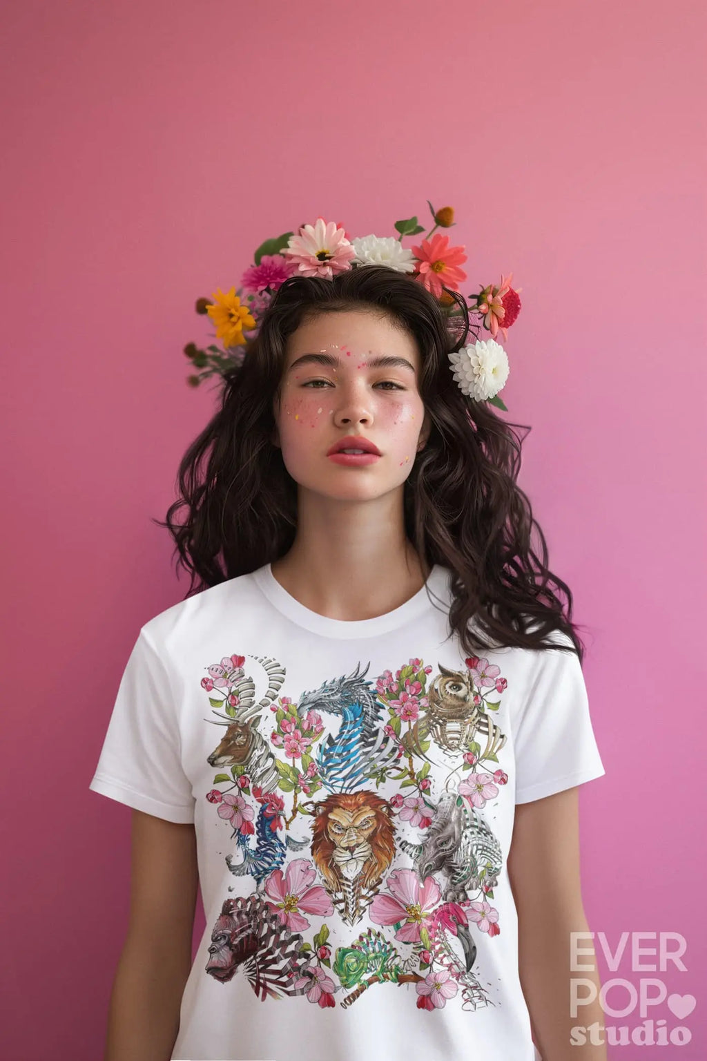 Woodland Animal Graphic Tee Shirt, Hoodie Sweatshirt