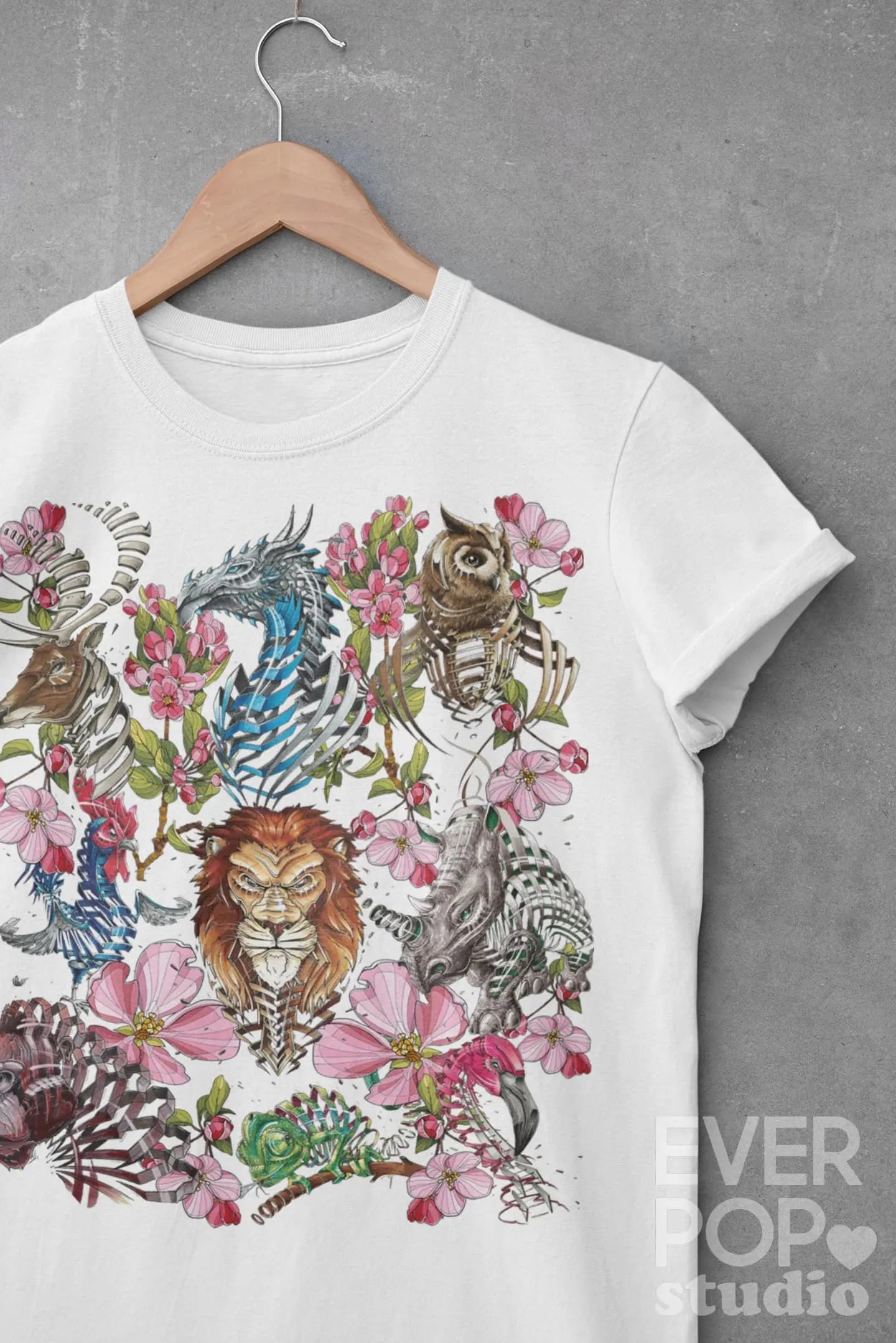 Woodland Animal Graphic Tee Shirt, Hoodie Sweatshirt